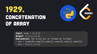 Leetcode | 1929. Concatenation of Array