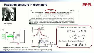 2023 EPFL Physics Day - Quantum Optomechanics