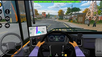 A new realistic route in Texas. Bus Simulator EVO. Android Gameplay. Open world bus driving.
