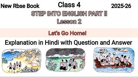 Rbse Class 4 English (Lesson 2)/ Let