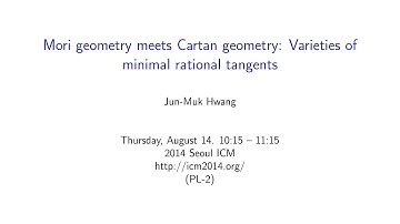 ICM2014 VideoSeries PL2: Jun-Muk Hwang on Aug14Thu