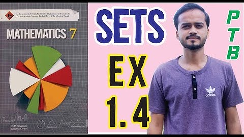 CLASS 7 MATHS CHAPTER 1 SETS EXERCISE 1.4 Punjab Text Board || HIGHBROWS