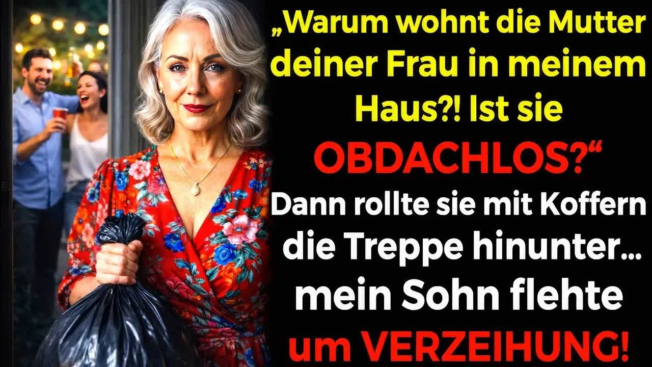 Warum wohnt die Mutter deiner Frau in meinem Haus？ Ist sie Obdachlos？ Fragte ich ruhig