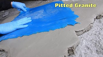 Pitted Granite Texture Mats, Pads, Skins, Floppys, & Tools for Decorative Concrete