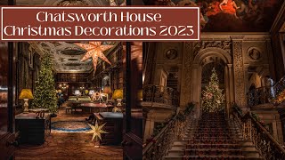 A TOUR OF CHATSWORTH HOUSE AT CHRISTMAS - Chatsworth Christmas Decorations 2023