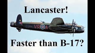 Lancaster, Fastest 4 Engine Bomber in Europe?