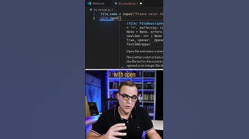 Stop Python crashing when you try to open a file ... #shorts #python #linux #windows #apple