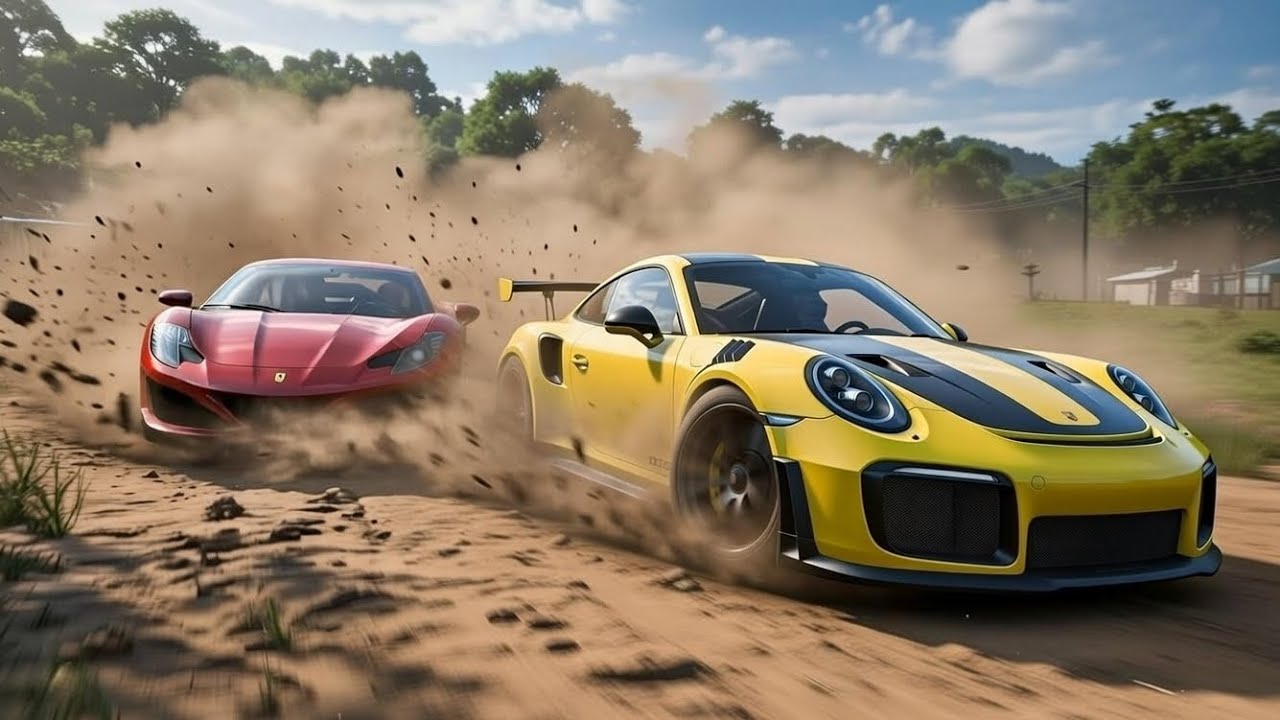 Porsche 911 GT2 RS & Ferrari 296 GTB Forza Horizon 5 | Logitech G923 Steering Wheel