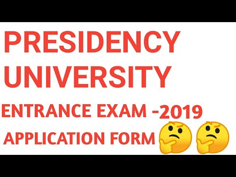 presidency-university-application-form-2019(pumdet)||presidency-university-msc-entrance-exam-2019