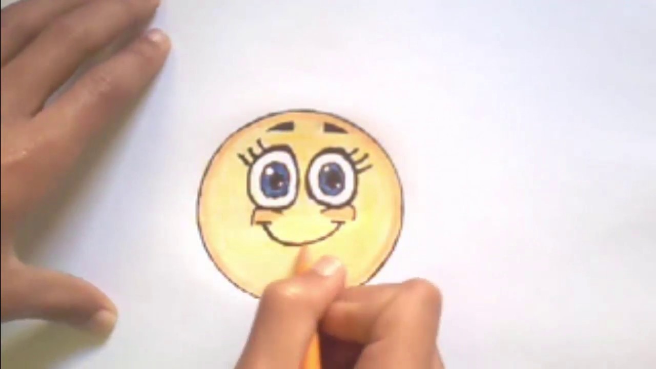 Como Dibujar Un Emoji Paso A Paso How To Draw An Emoji Youtube