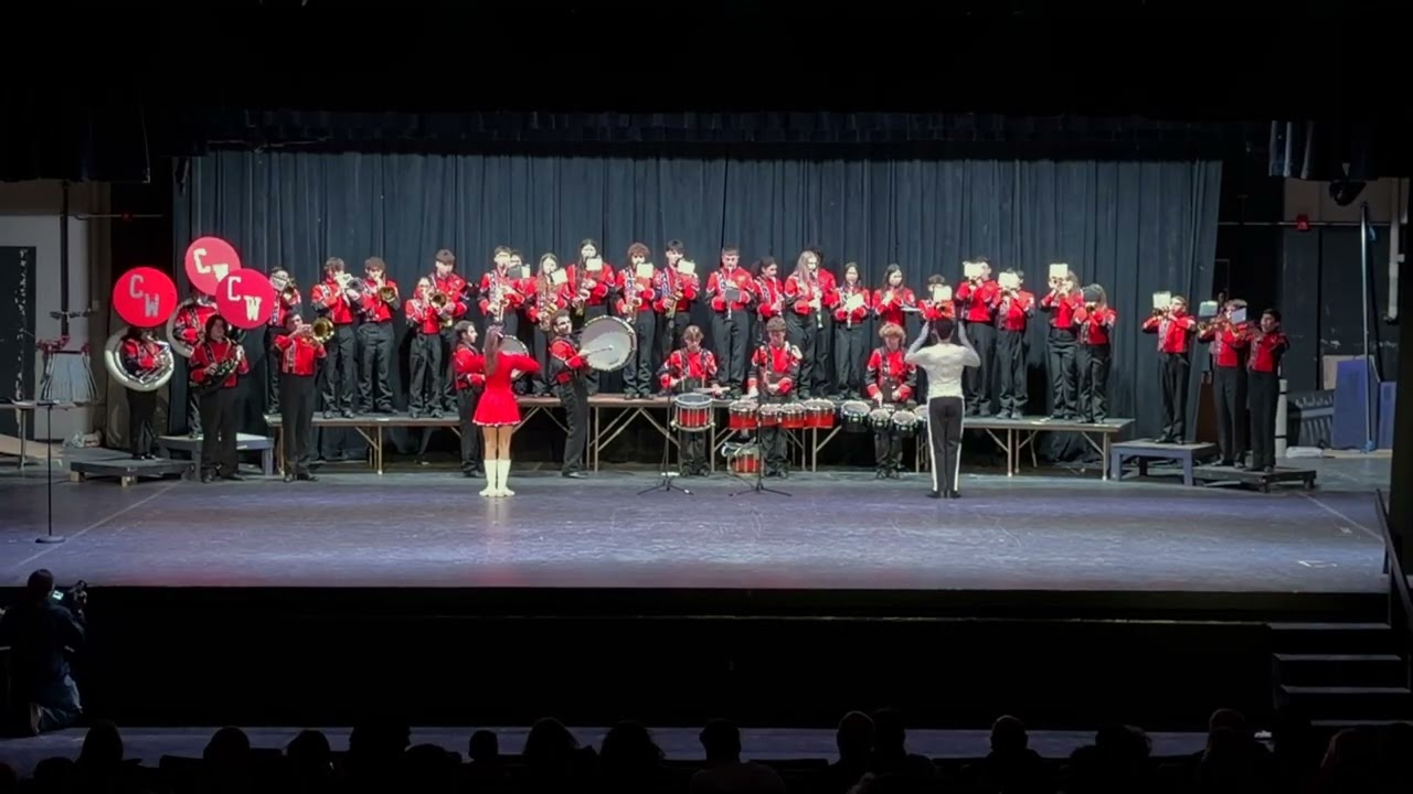 Cranston West Band- Veterans Salute Pass in Review