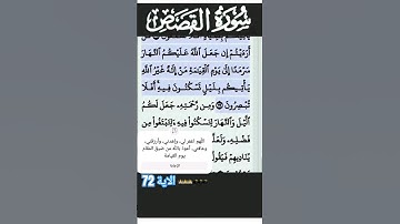 سورة القصص الآية 72 #قرآن #quran #islam #islamicstatus