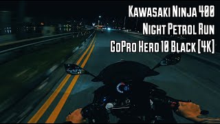 Kawasaki Ninja 400 | Night Ride JB Petrol Run (Singapore) [4K]