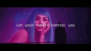 Habits - Mr.kitty (feat. PastelGhost) lyrics on screen