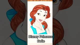 How to draw Disney Princess Belle #shorts #viral #foryou #trending #explore #trendingshorts