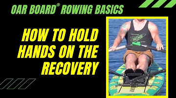 Hands gripping the oar handles: Rowing Basics with Adam Kreek, gold medal Olympian