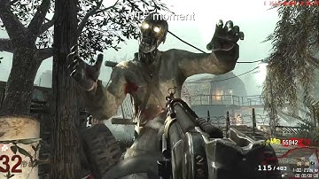 Black Ops 1 zombies Shi no numa round 50 HK21+knife run