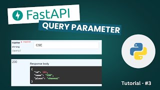 FastAPI Tutorial  |  Query Parameter |  Part -3 | Tamil