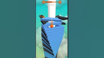 Stack Ball 3D Game Level 14 Failed #shorts #shortvideo #stackball