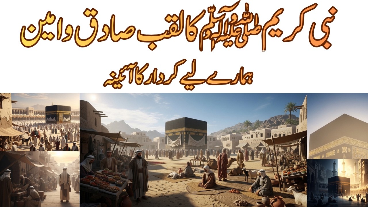 Nabi Kareem SAW Sadiq o Ameenنبی ﷺ کی سچائی کے روشن واقعاتIslamic Education & Motivation