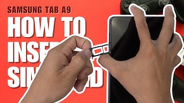 How to Install a SIM Card to Samsung Galaxy Tab A9