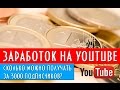 Сколько реально можно зарабатывать на youtube имея 3000 подписчиков? | Дорога видеоблога