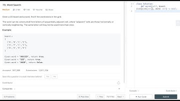 Amazon Coding Interview Question: Word Search