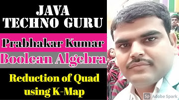 24# Boolean Algebra(Reduction of Quad) for Class 12th JAC & CBSE, BCA, B.Sc. IT