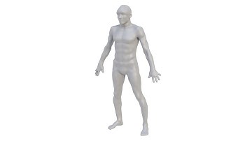 3d model of the character man. Superhive, CGtrader (no sound)