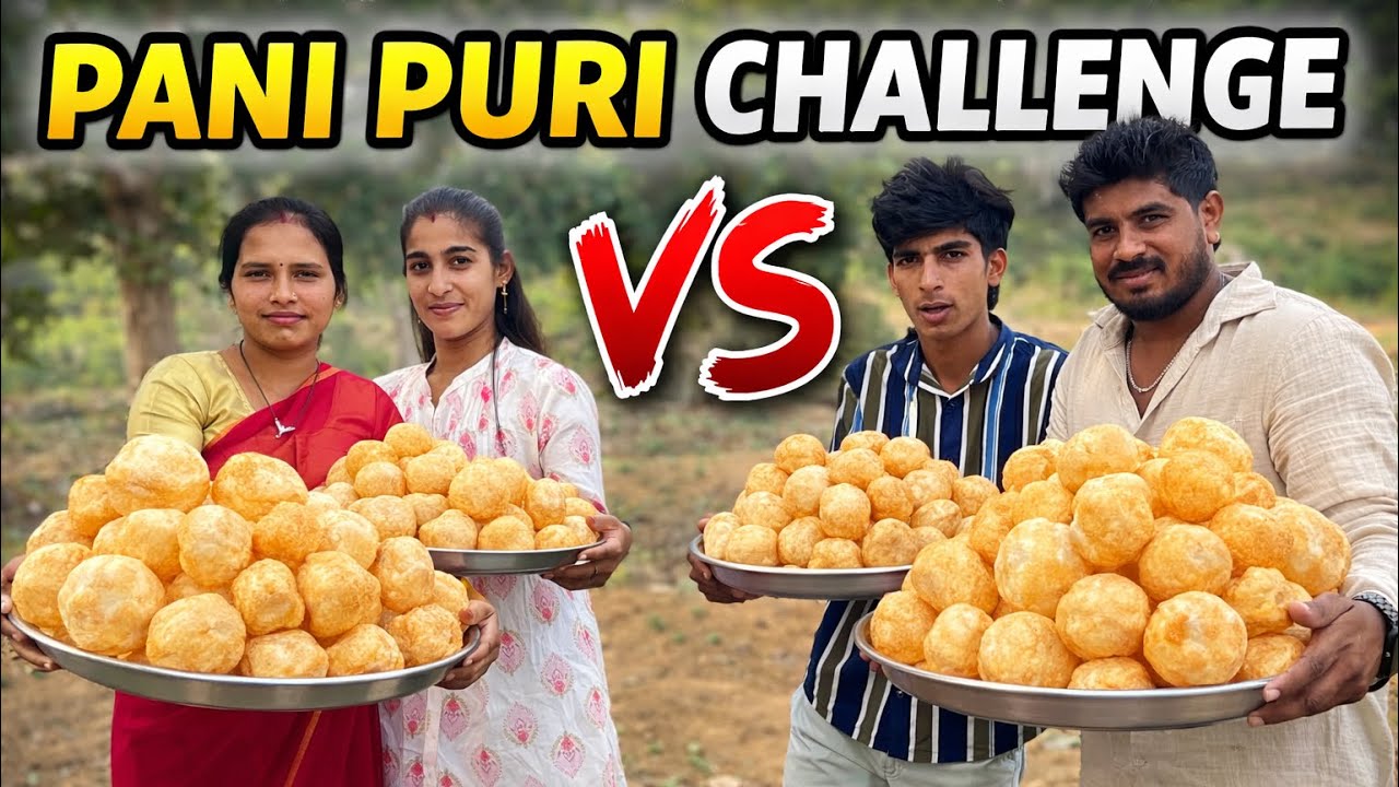 200 Pani Puri Challenge 😱 | Girls vs Boys Pani Puri Challenge 😱🔥