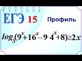 ЕГЭ задание 15 Свойство транзитивности Комбинированное неравенство