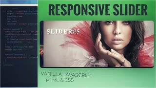 Responsive Animation SLIDER using Vanilla Javascript, HTML & CSS