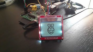 Raspberry Pi: 84x48 Nokia 5110 LCD Module Demo White Light