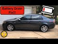 How to fix Acura battery drain problem - battery issues