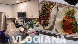 VLOGIANA | 1st night in my apartment , target run , must haves haul :)