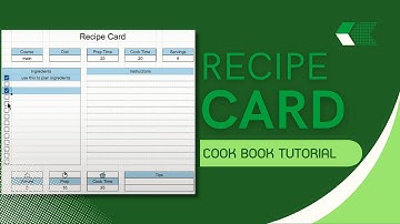 Google Sheets Recipe Card Template