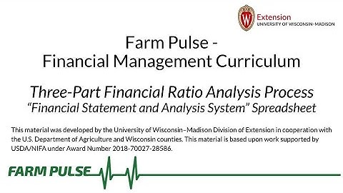 Financial Statement and Analysis System Three-Part Financial Ratio Analysis Process