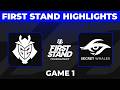 G2 Vs TSW Highlights Game 1 First Stand 2026 Groups Day 1 G2 Esports Vs Team Secret Whales
