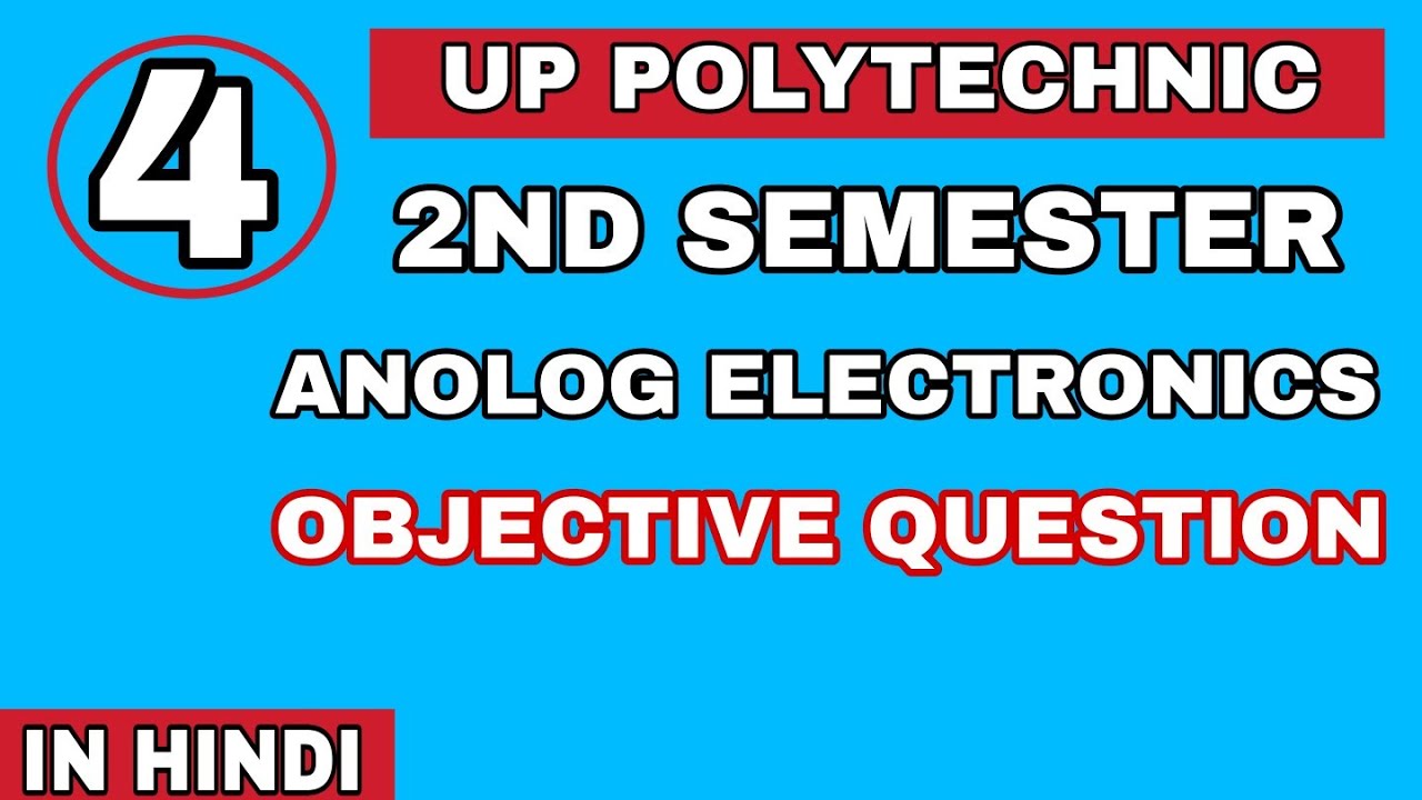Polytechnic Electrical Mcq | Question | Bteup 2nd Semester | Polytechnic Objective Question 2021