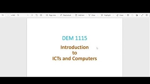 DME1115-COMPUTERS AND ICT