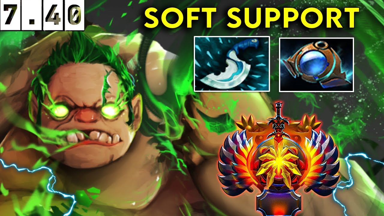 Pudge Immortal Soft Support - Dota 2 Patch 7.40 Pro Pub Gameplay