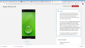 AWS Device Farm   Amazon Web Services - testing Iphone XR (v.12)