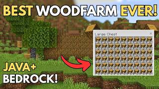 Minecraft Wood Farm Tutorial 🌳 | Works on EVERY Edition!