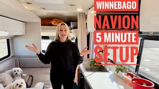 WINNEBAGO NAVION 5 MINUTE SETUP