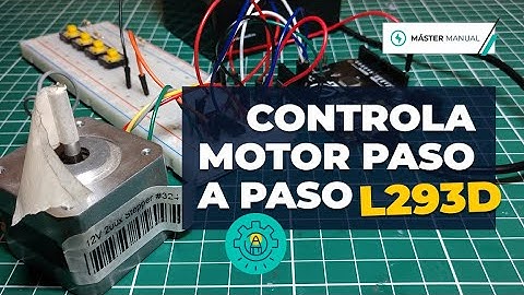 ✅ Cómo controlar un MOTOR PASO A PASO con un L293D ✅ // IngeDonManual