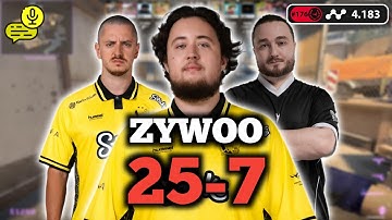 ZYWOO (25-7) RT: 2.08 | W/APEX/DJOKO | EU FACEIT (OVERPASS) +VOICE | ELO 4183 | CS2 POV