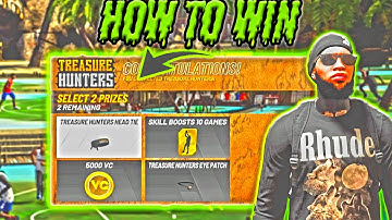 HOW TO WIN TREASURE HUNTERS ON NBA 2K20 AND UNLOCK 8X REP!! HOW TO FIND TREASURE HUNTER MAP!!