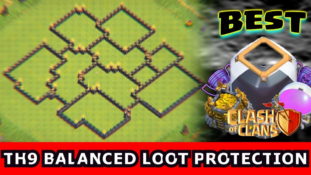 SchoolOfClash, best town hall 9 loot base, town hall 9 base, ...