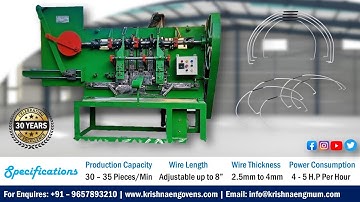 FULLY AUTOMATIC BUCKET HANDLE MAKING MACHINE | TRIALS AT FACTORY | KRISHNA ENGINEERING