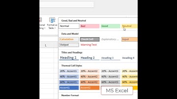 MS Excel-celstijlen